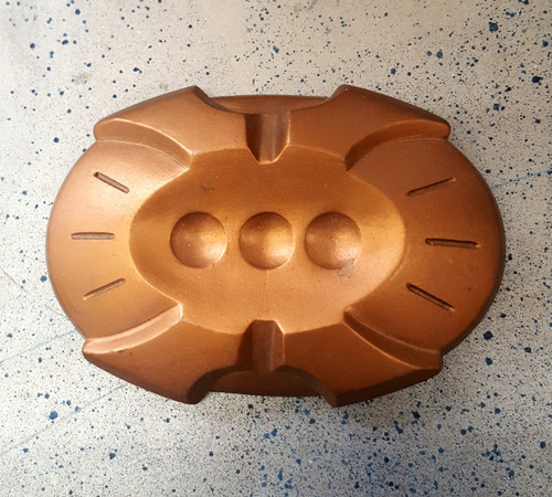 Futuristic Copper Colored Scifi Space Wall Control Panel