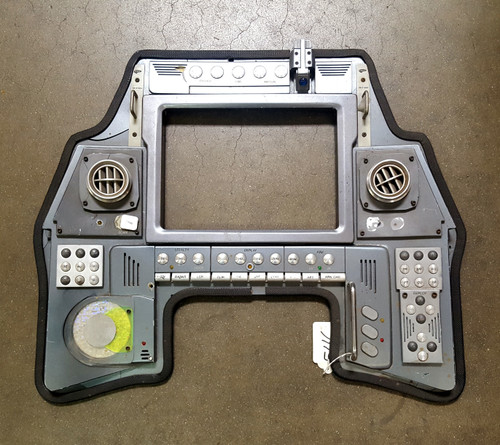 Futuristic Silver Scifi Spaceship AirCraft Main Display Panel