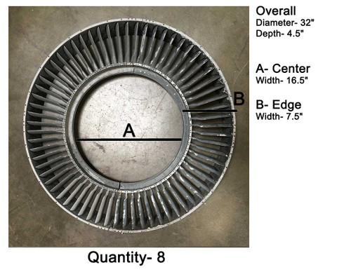 Large 32" Round Aluminum Vent, Aviation, SciFi