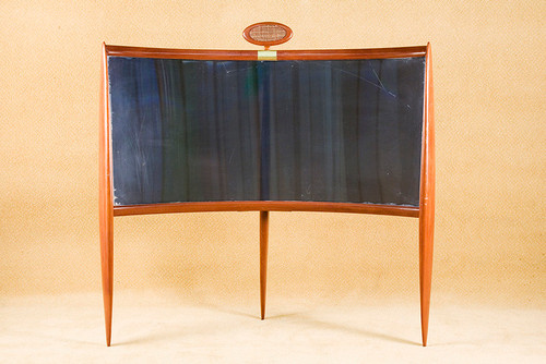 Danish Modern Style Prop Futurist Curved TV, Minority Report 2002.