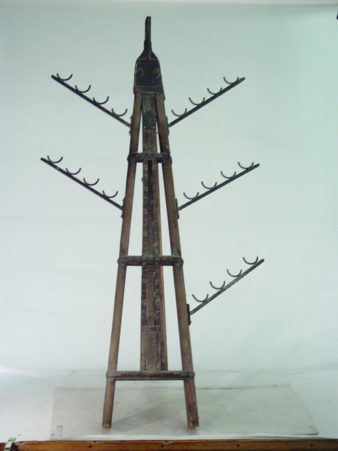 Post Apocalyptic Wooden Weapons Rack