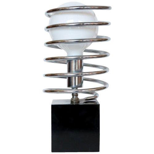 1960s Modernist Spring Table Lamp by Sonneman Lighting Company