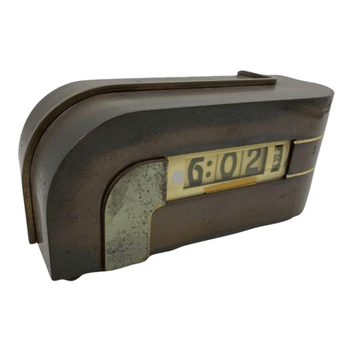 Circa 1934 Kem Weber Model 304 "Zephyr" Copper Digital Clock by Lawson Circa 1934 Kem Weber Model 304 "Zephyr" Copper Digital Clock by Lawson