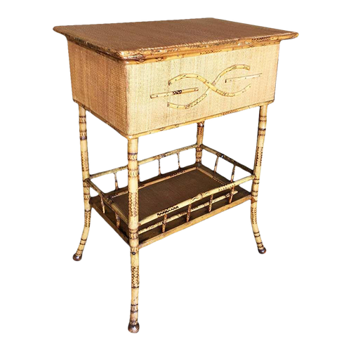 English Aesthetic Movement Bamboo Book Stand, 1900