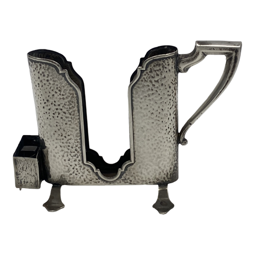 1920s Vintage Etched Sterling Silver Card Holder Signed With W 1920s Vintage Etched Sterling Silver Card Holder Signed With W