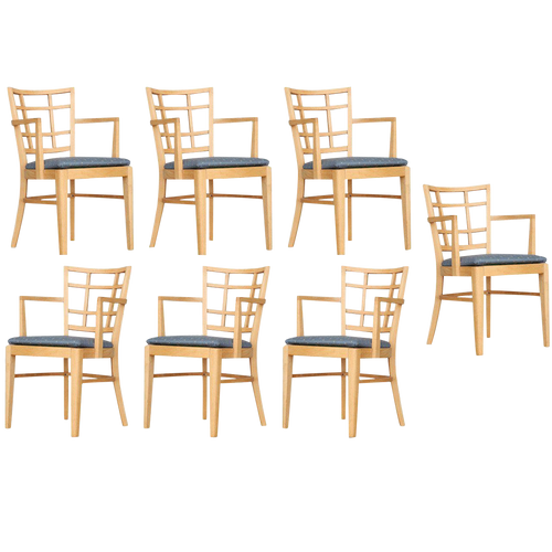 1940s Paul Frankl for Brown Saltman Dining Chair, Set of Seven 1940s Paul Frankl for Brown Saltman Dining Chair, Set of Seven
