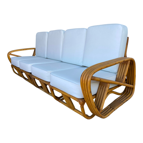 Four-Strand "Zig-Zag" Square Pretzel Four-Seat Sofa