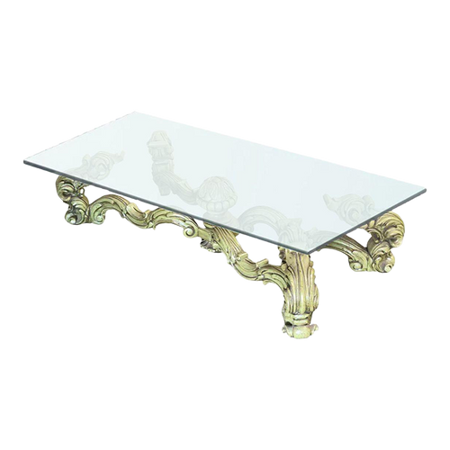 Hollywood Regency Damask Oversized Coffee Table by Thomasville