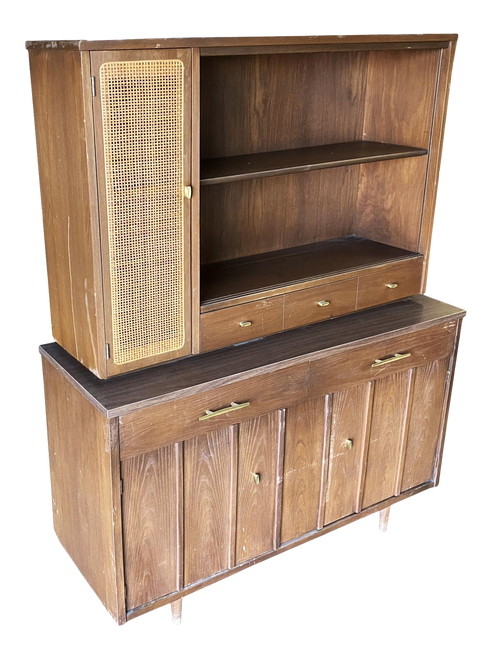 Holman Mid-Century Cupboard China Cabinet Shelf Holman Mid-Century Cupboard China Cabinet Shelf