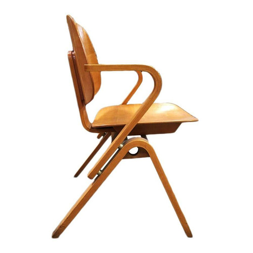 Mid Century Thonet Bent Plywood Armchairs by Joe Atkinson - Set of