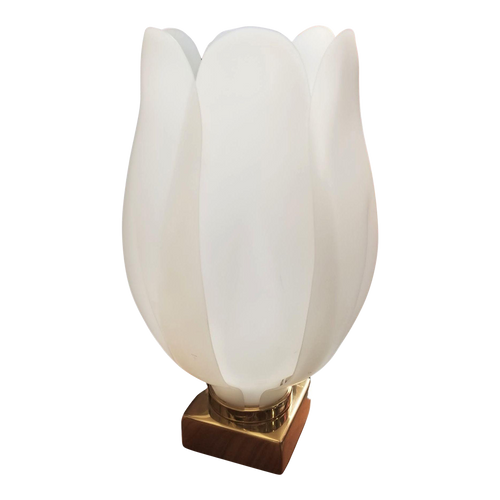 Oversized Acrylic Tulip Lamp in the Style of Roger Rougier Oversized Acrylic Tulip Lamp in the Style of Roger Rougier