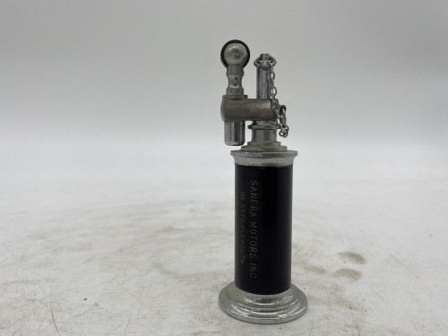 Brown and Silver Petrol Table Pull Chain Lighter by Daltis Brown and Silver Petrol Table Pull Chain Lighter by Daltis