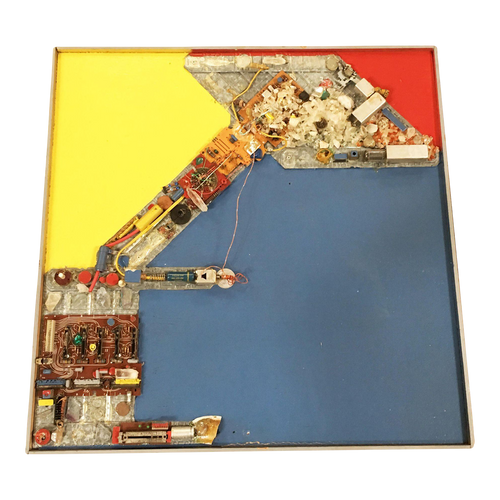 1980s Abstract "Sugar Plumb Fairy" Artography Mixed Media Wall Sculpture by Pasqual Bettio 1980s Abstract "Sugar Plumb Fairy" Artography Mixed Media Wall Sculpture by Pasqual Bettio