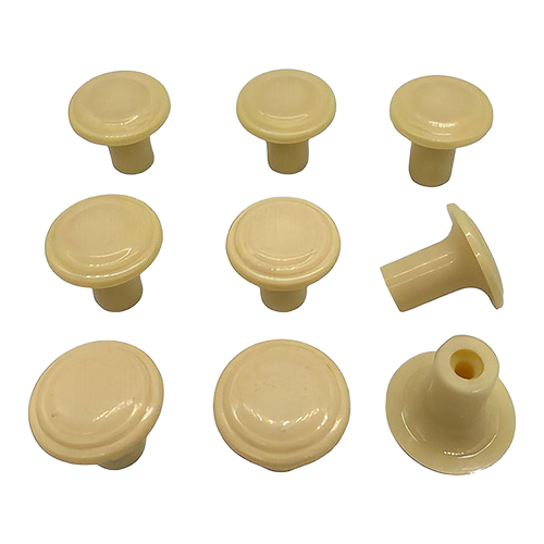 1930s Art Deco White Ivory Bakelite Pull Drawer Pulls, Set of Nine 1930s Art Deco White Ivory Bakelite Pull Drawer Pulls, Set of Nine