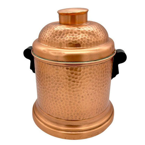 1930s Hammered Copper Tin Lined Humidor with Bakelite Handles by Revere 1930s Hammered Copper Tin Lined Humidor with Bakelite Handles by Revere