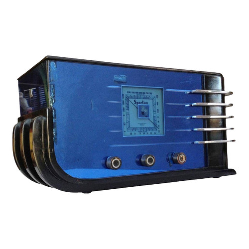 1936 Sparton Model 557 "Sled" Cobalt Glass Deco Radio by Walter Dorwin Teague 1936 Sparton Model 557 "Sled" Cobalt Glass Deco Radio by Walter Dorwin Teague