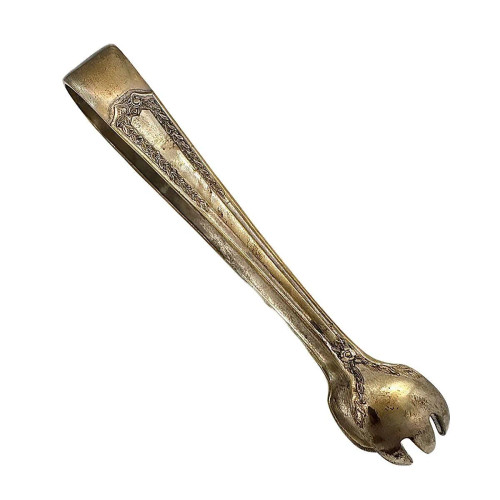 Silver Plate Clawed Sugar Barware Tongs by Sheffield, 1930s