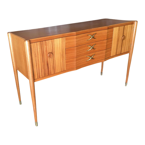1950s High Style Mid Century Mahogany Sideboard Attributed to Paul Frankl