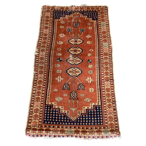 Persian Style Runner Silk 1930s rug runner