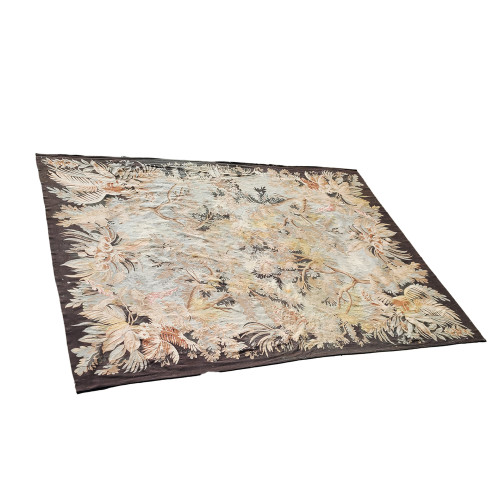 14' Foot Trans Atlantic Wool Tropical Palm Theme  Area Rug 14' Foot Trans Atlantic Wool Tropical Palm Theme  Area Rug