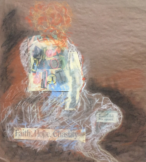 28" x 36" "Faith & Hope" Collage on Black Paper 28" x 36" "Faith & Hope" Collage on Black Paper