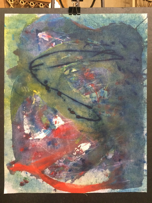 15” x 20” Green Haze Abstract Acrylic on Paper 15” x 20” Green Haze Abstract Acrylic on Paper