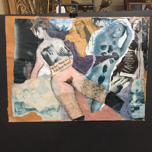 16 x 20 Mixed Media Art Collage on Paper 16 x 20 Mixed Media Art Collage on Paper