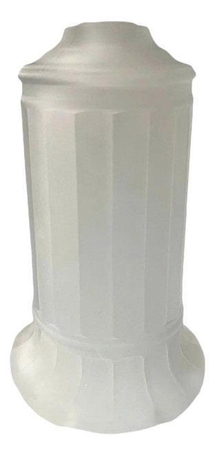 Vianne Art Deco Ripped Cylinder Frosted Glass Light Up Lamp Shade Vianne Art Deco Ripped Cylinder Frosted Glass Light Up Lamp Shade