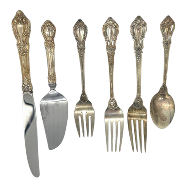 1950's Eloquence Sterling Silverware by Lunt Silver- Set of