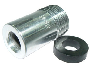 Blast Nozzles Small - ATN-6S Aluminum Jacket Short Series Tungsten Carbide Nozzle Fine Thread