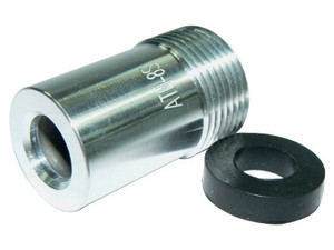 Blast Nozzles Small - ATN-8S Aluminum Jacket Short Series Tungsten Carbide Nozzle Fine Thread