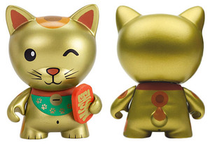 Gold Lucky Cat Tricky Cats
