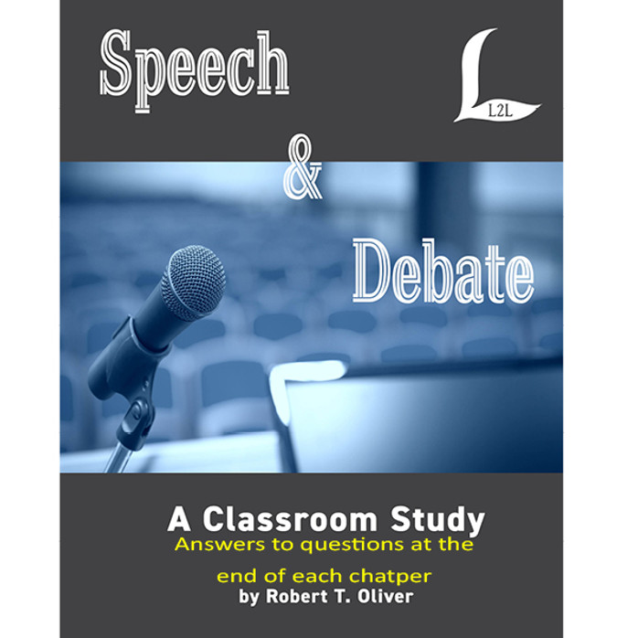 Speech & Debate: A Classroom Study - Answers to questions