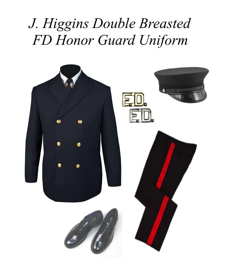 princess polly baby blue dress Double Breasted Honor Guard Uniform (Black)