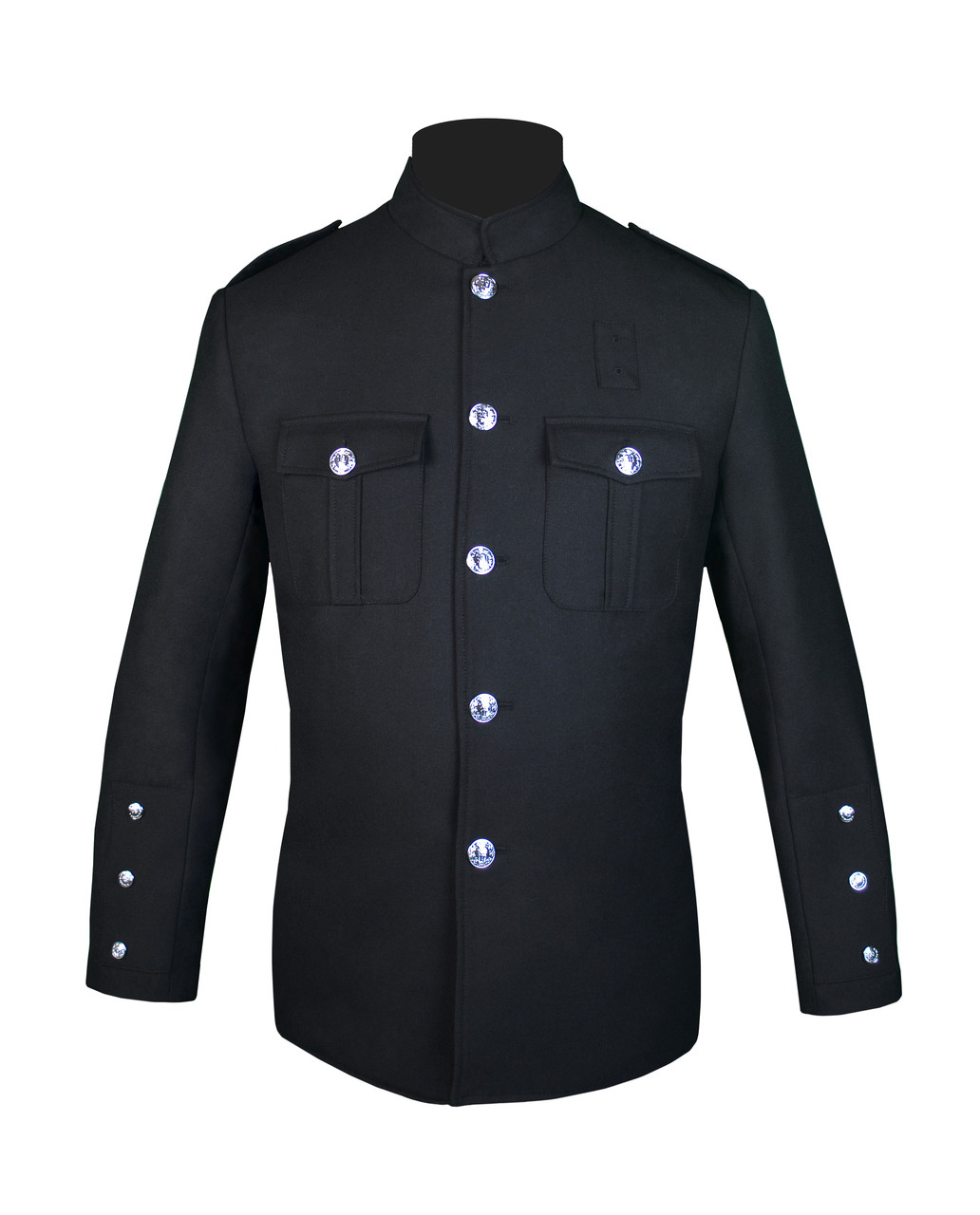Black police coat