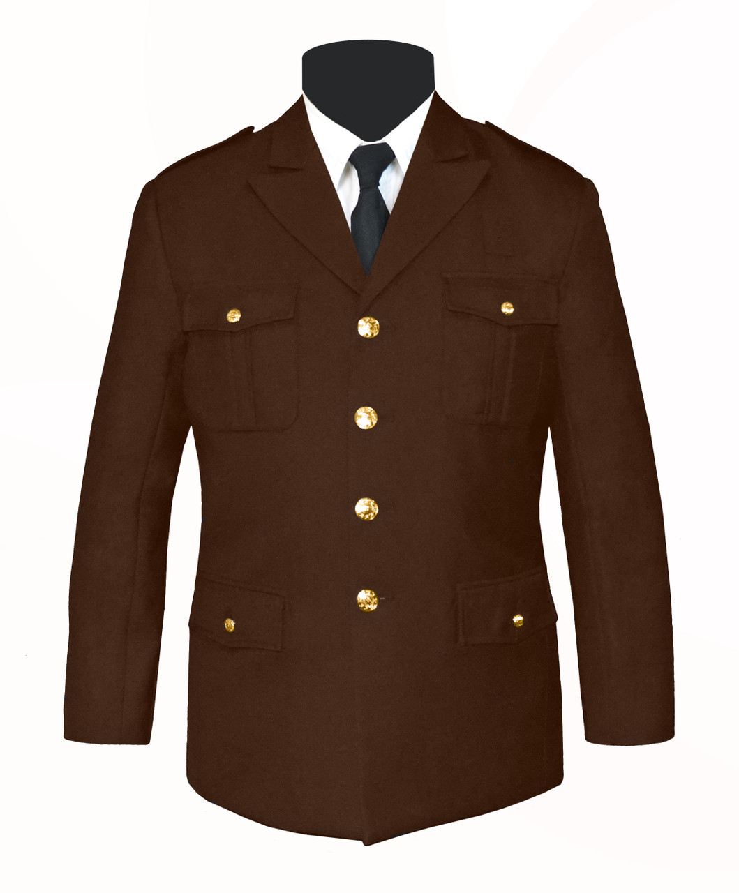 brown military dress uniform AGSU Men's Dress Coat - Officer - Classic