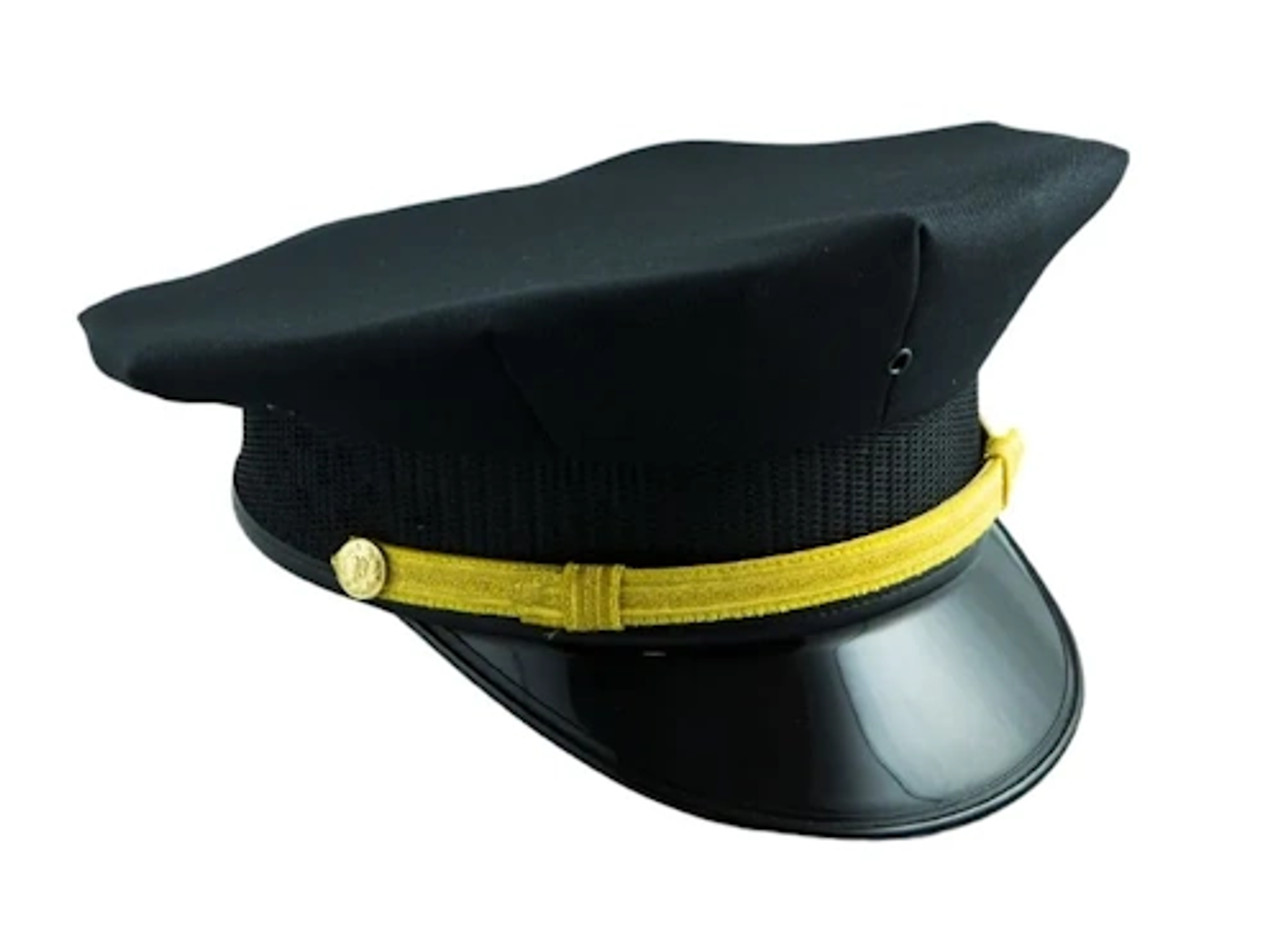Black 8 point Police Cap | J. Higgins