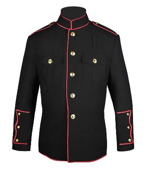 Black w/ Full Red Trim Firefighters HG Jacket