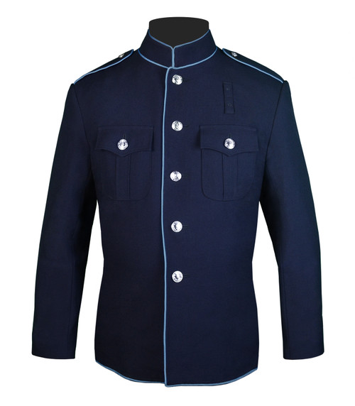 アウターその他 GLOWNY UNIFORM CROP SHIRT JACKET NAVY Navy Police High Collar Uniforms | J. Higgins, Ltd.