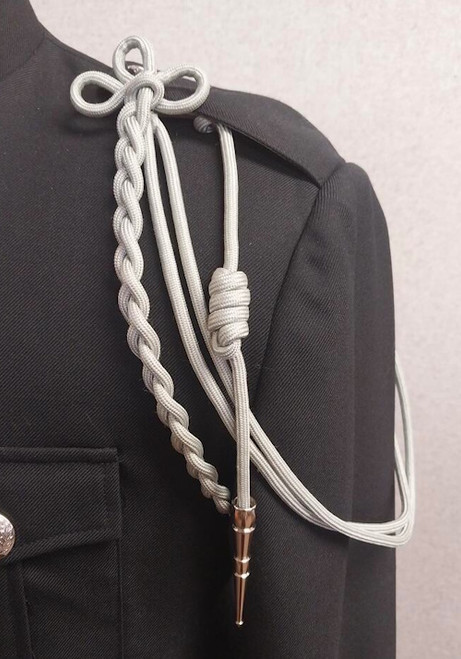 Grey Shoulder Cord w/ Metal Tip
