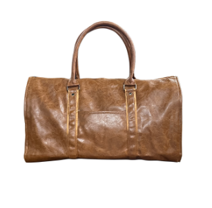 J.Higgins Brown Travel Bag Front