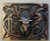 Stag Kilt Buckle Chocolate Brown