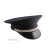 Navy Pershing cap with silver strap and silver buttons