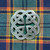 plaid brooch