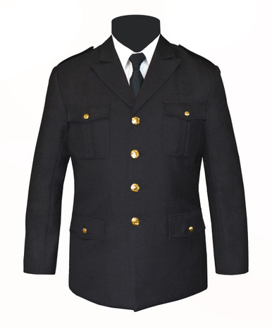 Officer Coat – Black RICK OWENS MEN OFFICER COAT BLACK SS25 | 30%OFF SALE