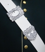 White Drummer's Cross Belts | J. Higgins, Ltd.