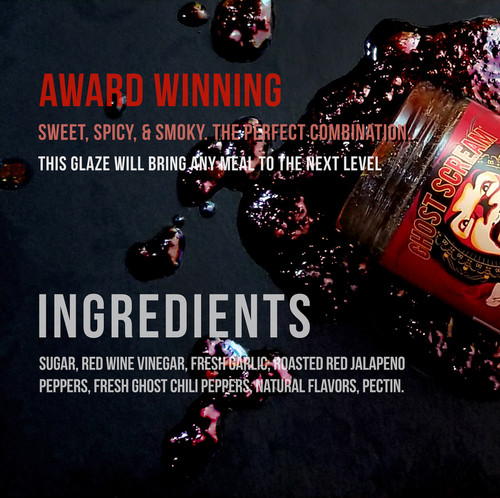 Ghost Scream Chili Garlic Jam Sweet Spicy and Smoky. The Perfect combination. Ghost Scream Chili Garlic Jam Sweet Spicy and Smoky. The Perfect combination.