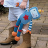 Handmade Stuffed Robot Toy