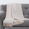 Cotton Throw Blanket - Cream