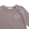 Organic Pullover Sweater - Grey, 6-12m